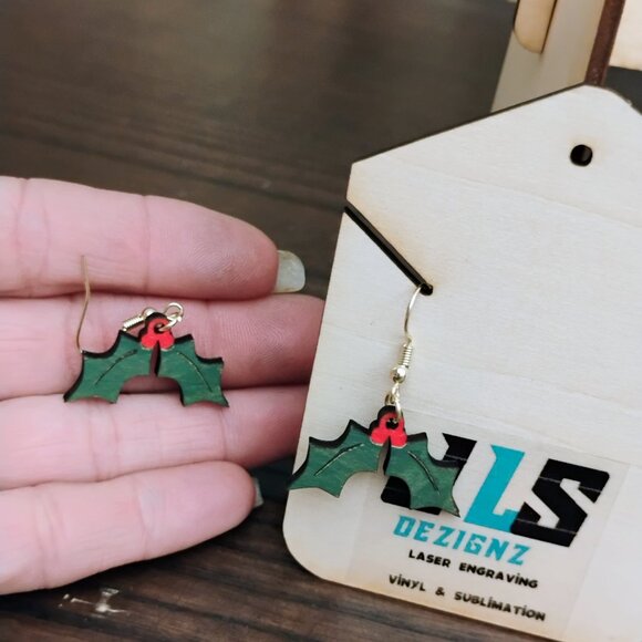 Holly Dangle Earrings - Picture 7 of 7